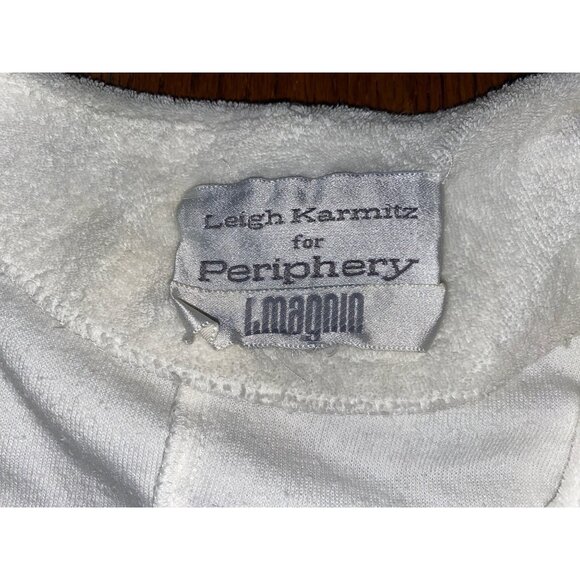 Leigh Karmitz For Periphery Womens White Button-Front Cardigan Jacket - Picture 2 of 6